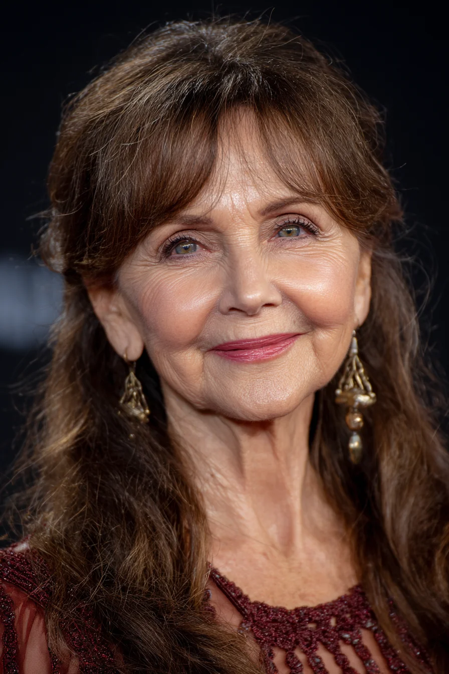 24. Polished Length with Soft Cocoa Brown Long Hairstyles For Women Over 60 1