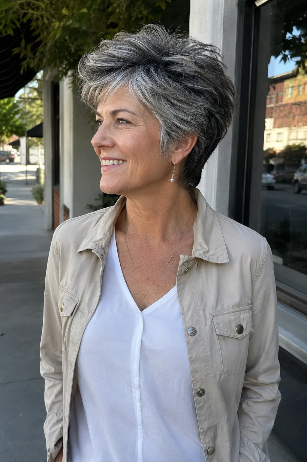 Layered Pixie for Thick Hair 1