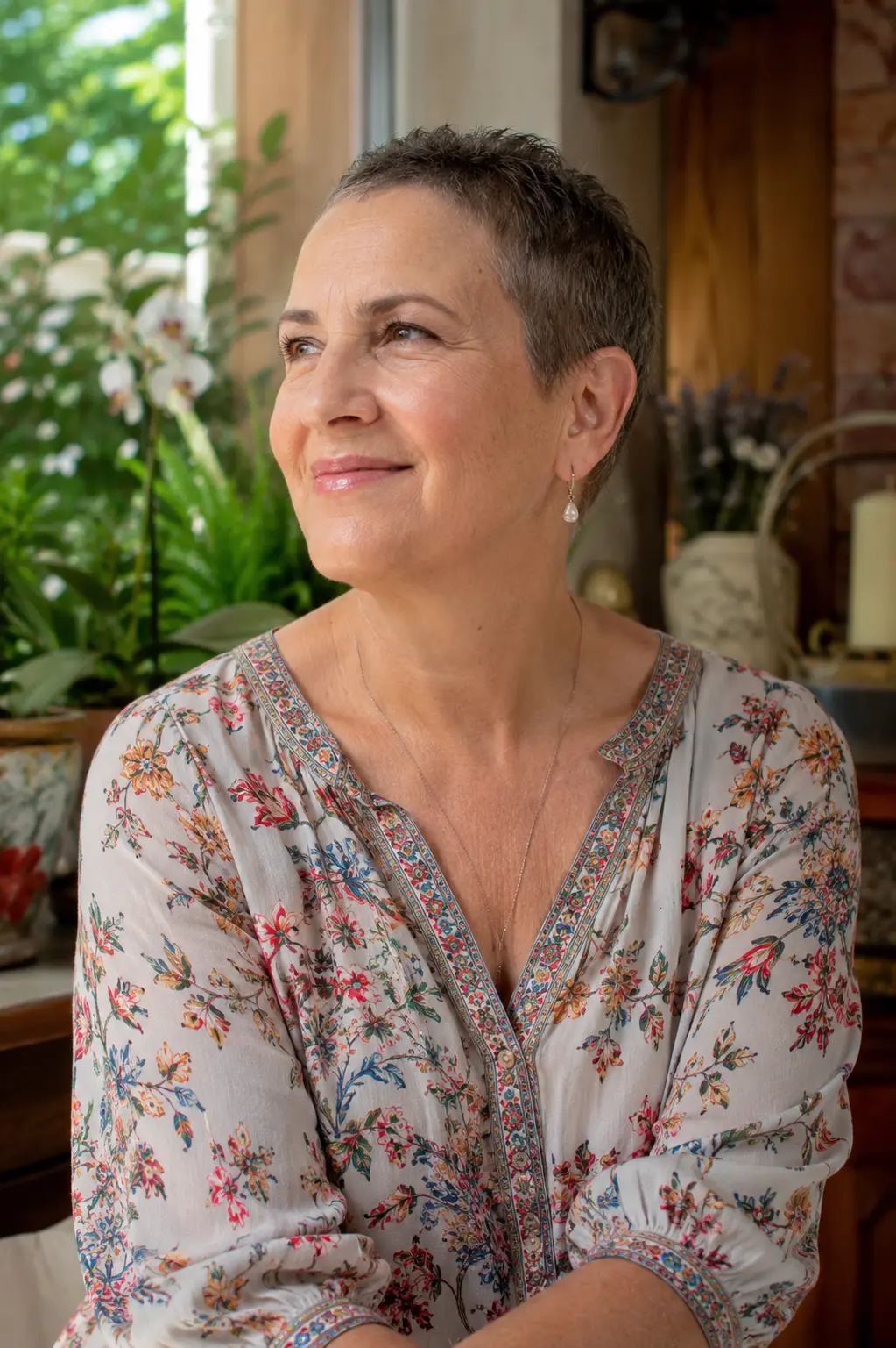 Pixie Cut After Cancer Treatment 1