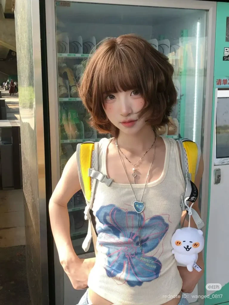 Japan curly hair styling inspiration — Japanese woman with beautifully defined curls