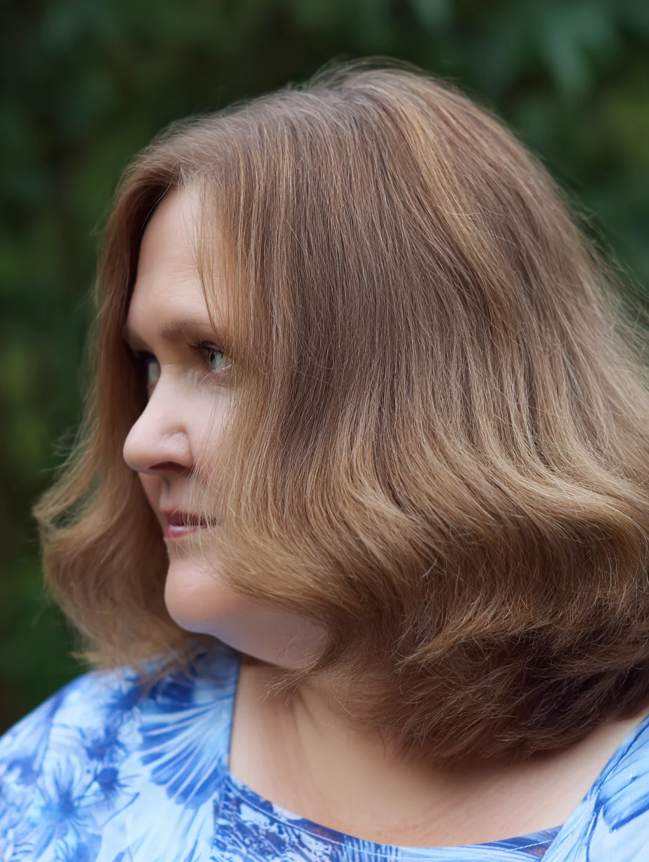 long bob with gentle waves