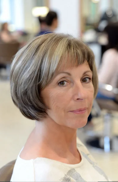 short hair older women over 50 simple 10