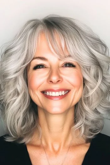 shoulder length hair with bangs over 60 29