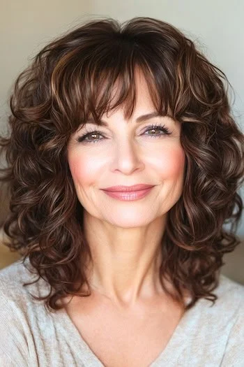 shoulder length hair with bangs over 60 33
