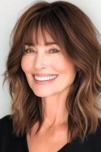 shoulder length hair with bangs over 60 37