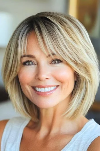 shoulder length hair with bangs over 60 5