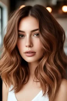 soft autumn hair color idea 4