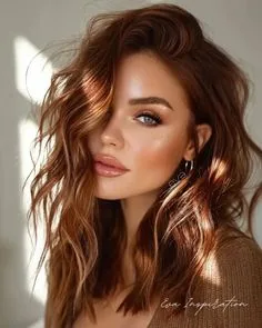 soft autumn hair color styling idea 5