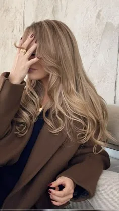 glossy soft autumn hair color idea 4